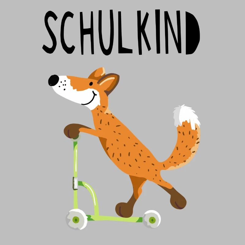 Endlich Schuldkind - Kleiner Fuchs mit Roller