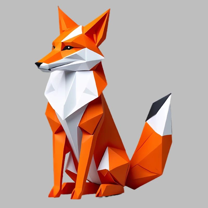 Geometric Polygon Fox