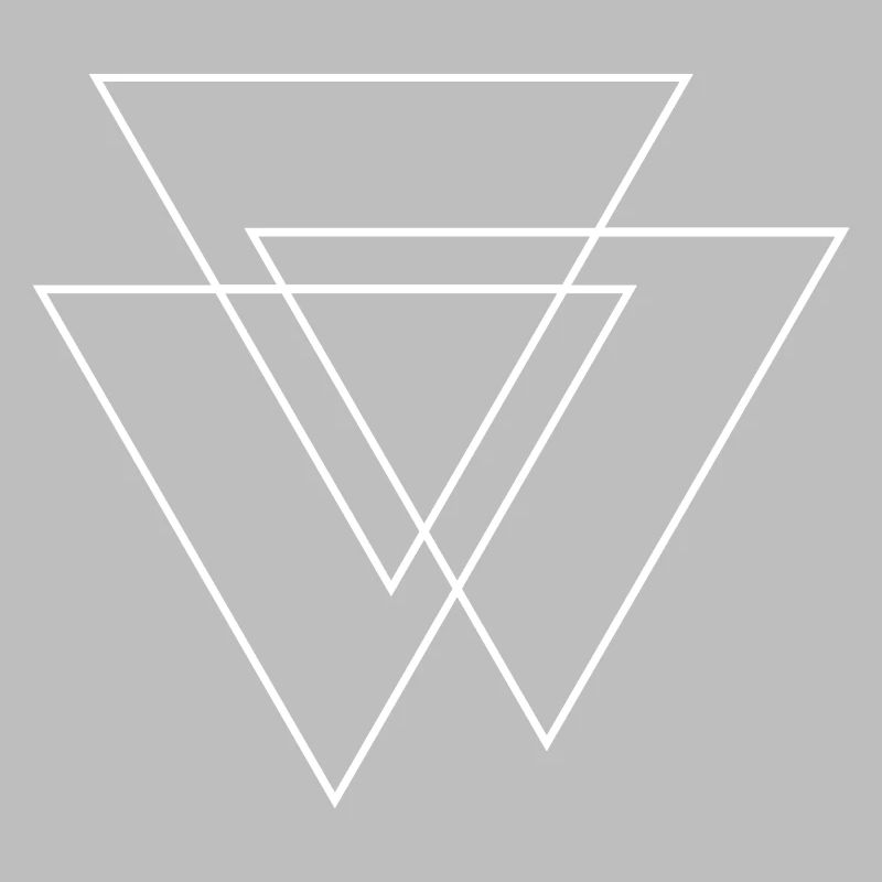 Geometric pattern of triangles