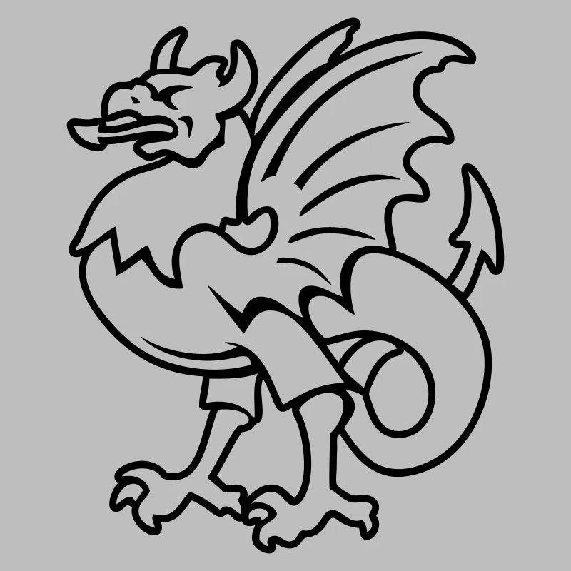fantasy creature griffin drawing Bornholm