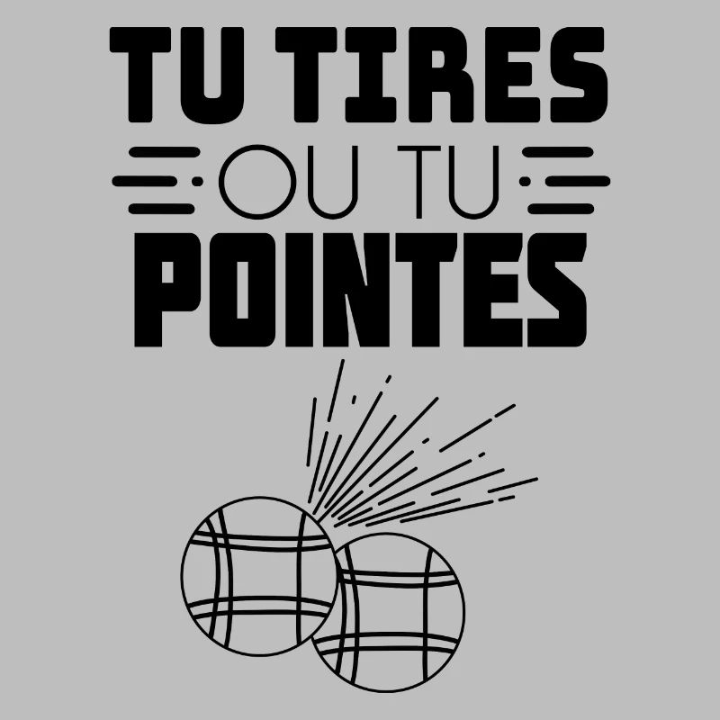 Sie schießen oder Sie zeigen Petanque T-Shirt Geschenk