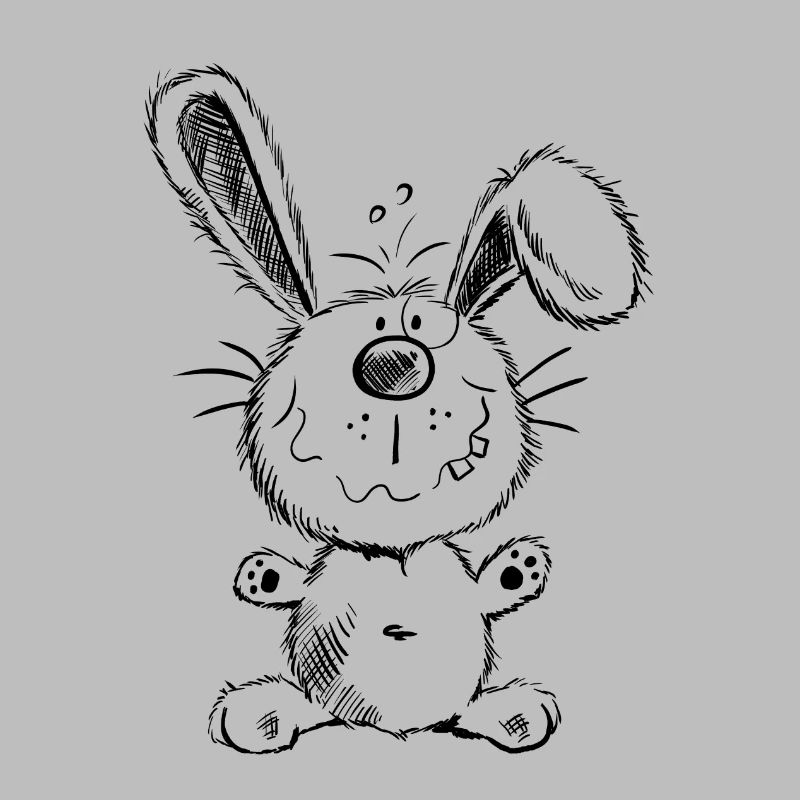 Fluffy bunny - Rabbit - Comic - Animal
