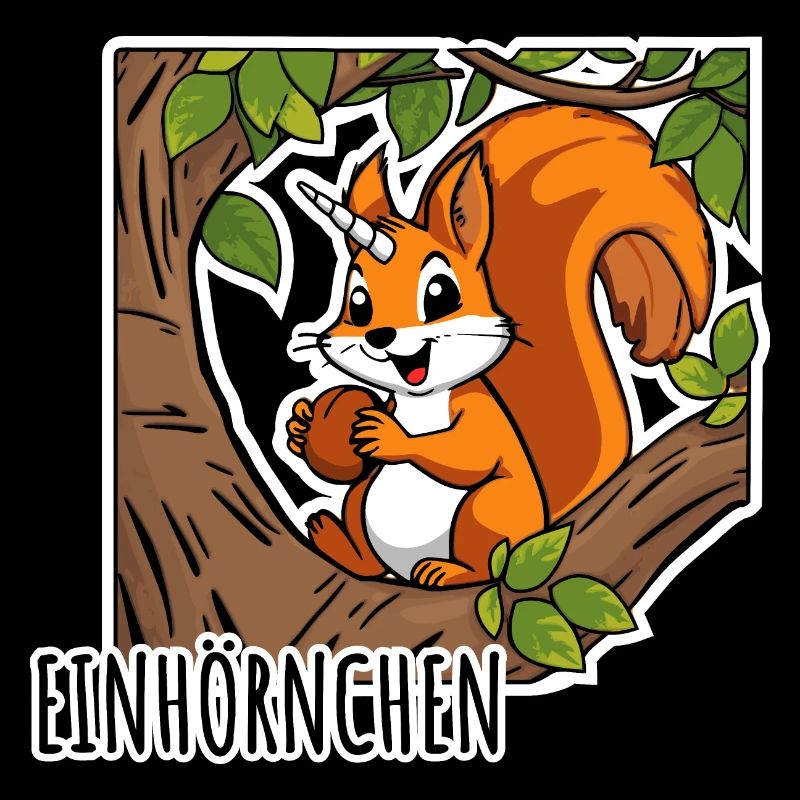 Lustiges Einhörnchen - Einhorn Eichhörnchen