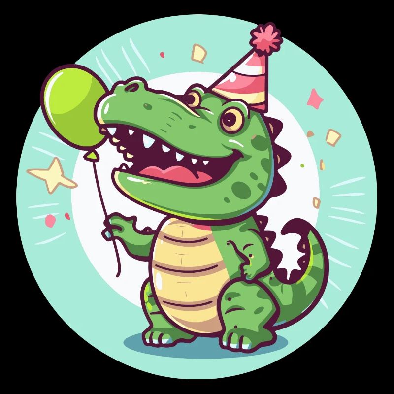 Alligator Geburtstag Comic