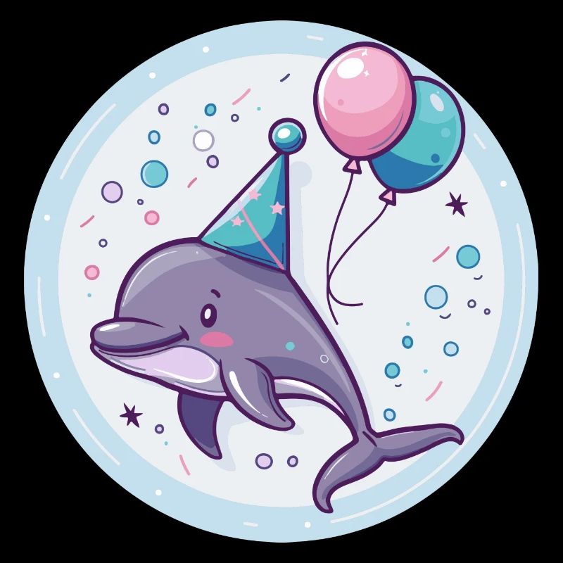 Delfin Geburtstag Comic
