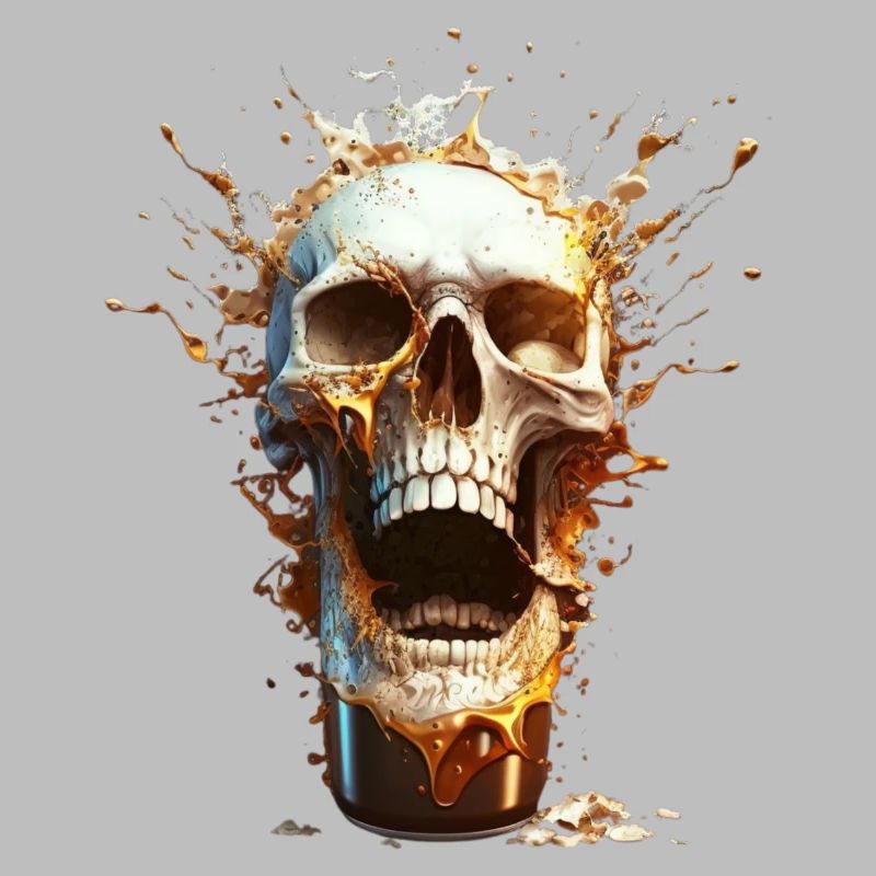 Skull Beer Explosion