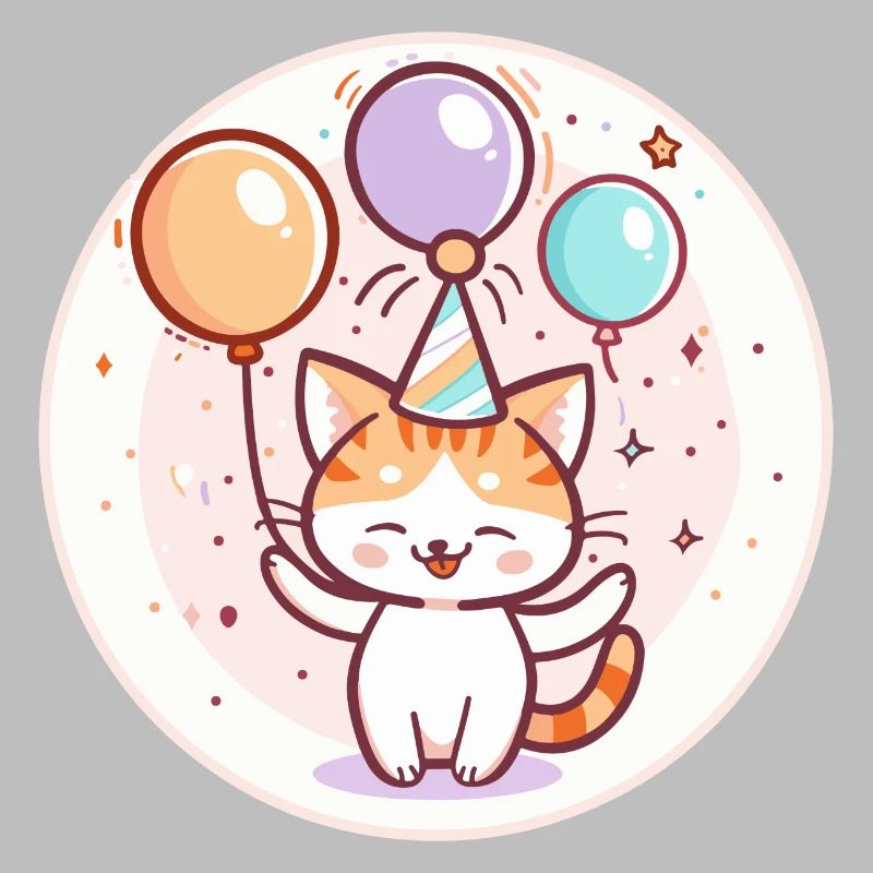 Bande dessinée d’anniversaire de chat