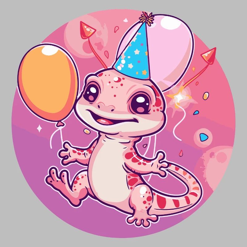 Echse Geburtstag Comic