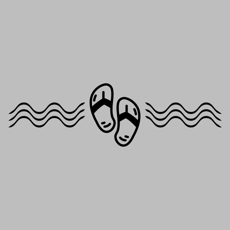 flip flops symbol wave