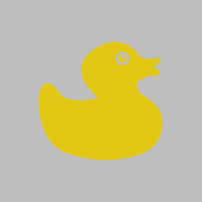 Squeaky duck rubber bath bath