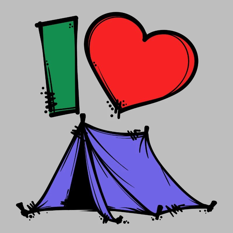 Camper Statement Camping Herz Campingplatz Zelten
