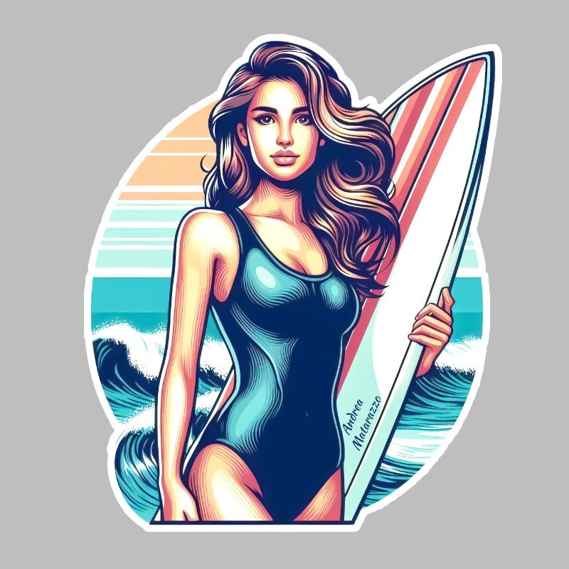 Mädchen Sport Surf 2