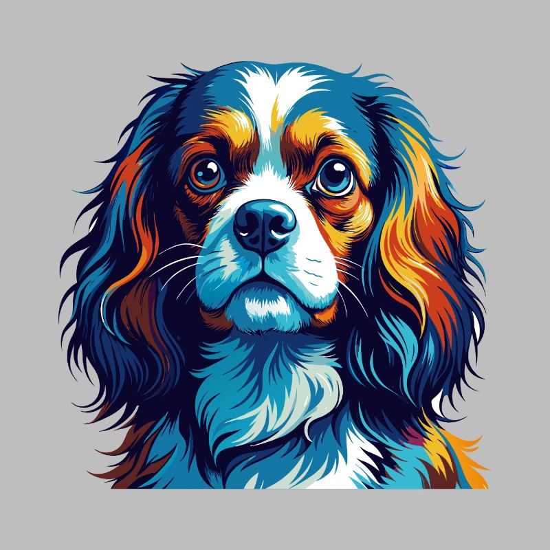 Cavalier King Charles Spaniel Hunderasse Karikatur