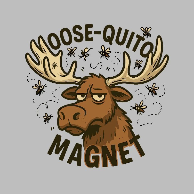Conception d’aimant Moose Quittin