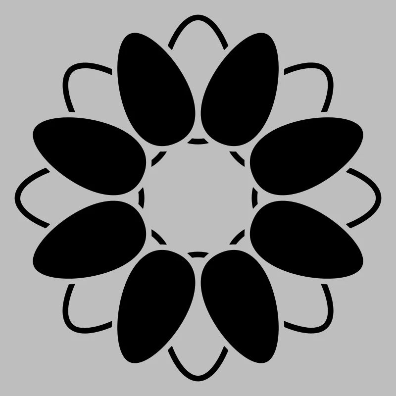 Fleur Ouverte Fleur Graphique Abstrait