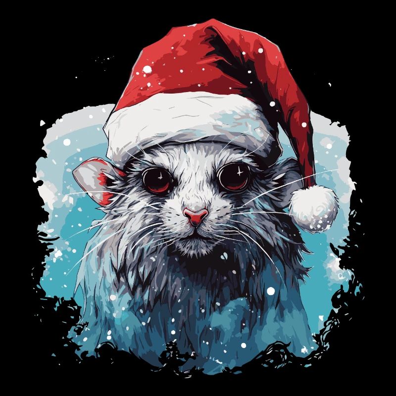 Rat de Noël drôle