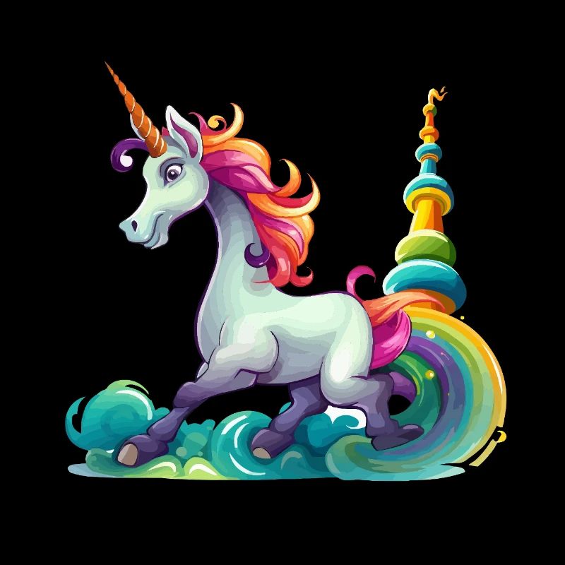 Conception du Carnaval de la Licorne Arc-en-ciel