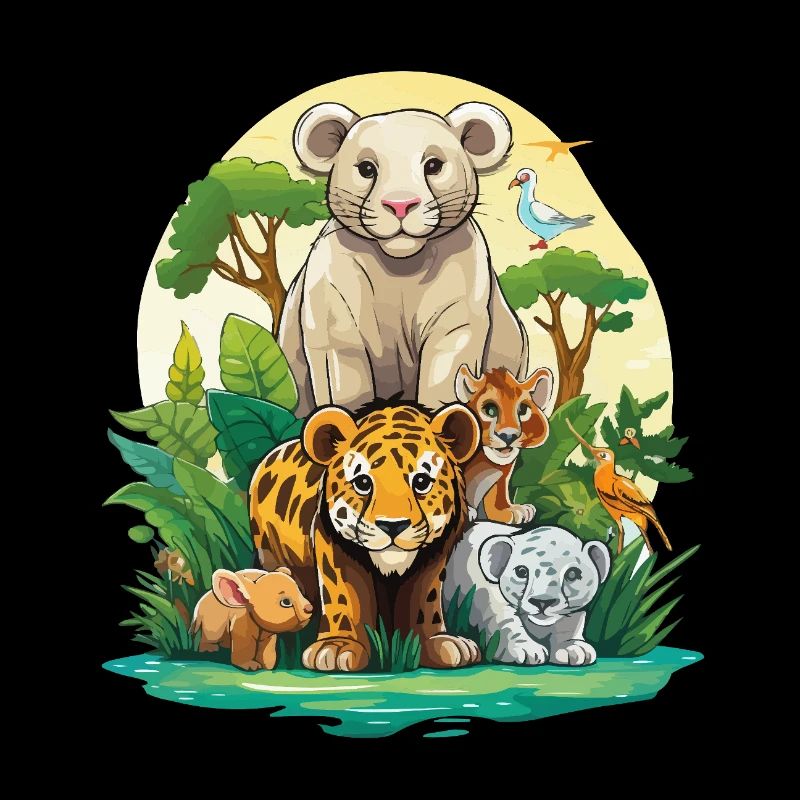 Dschungel Tierfreunde Ensemble