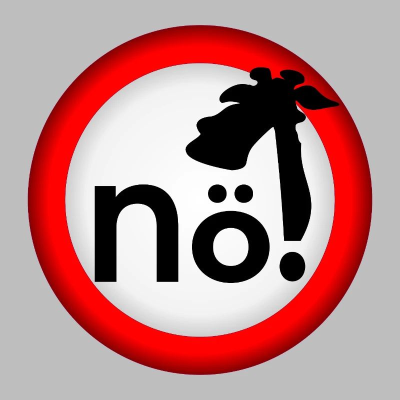 Interdiction : Pas de girafe