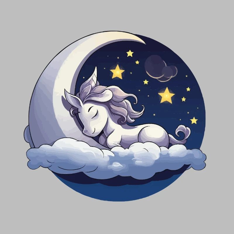 Licorne Moondream sur le Nuage