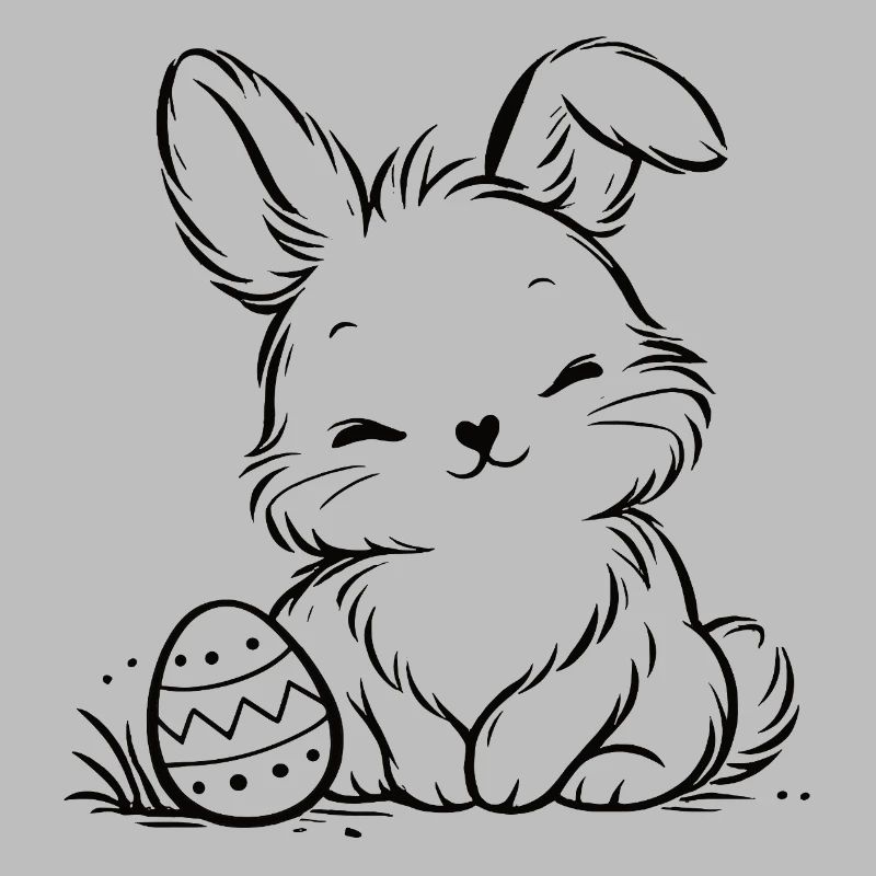 Easter bunny with Easter egg