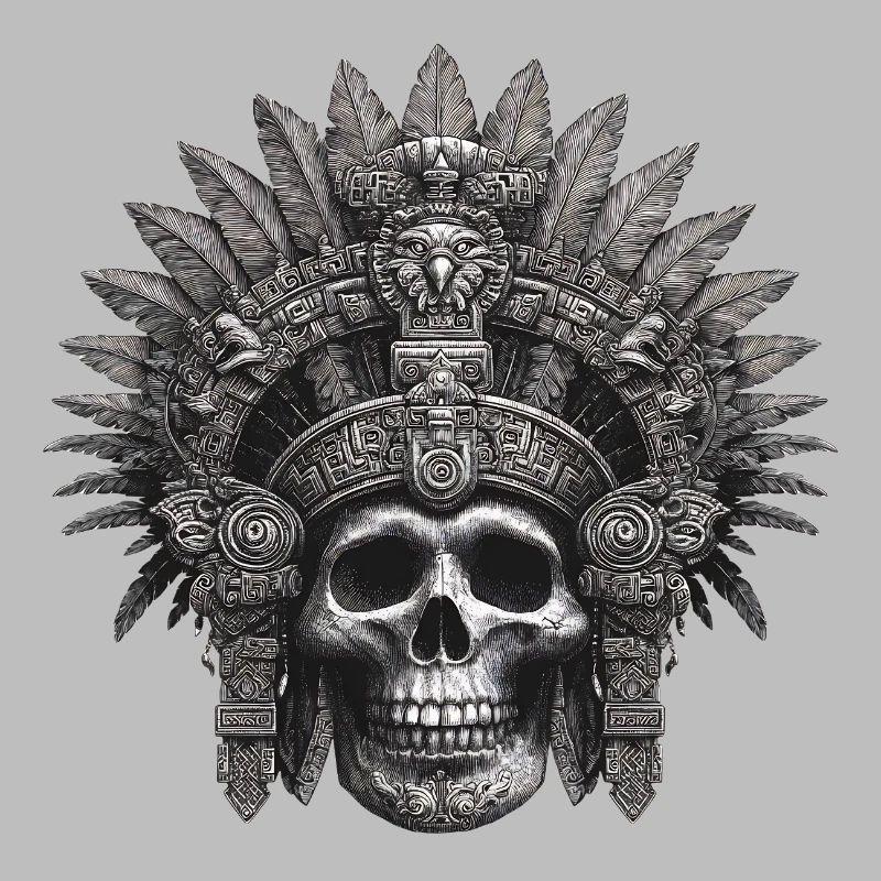 Guerrier maya design aztèque