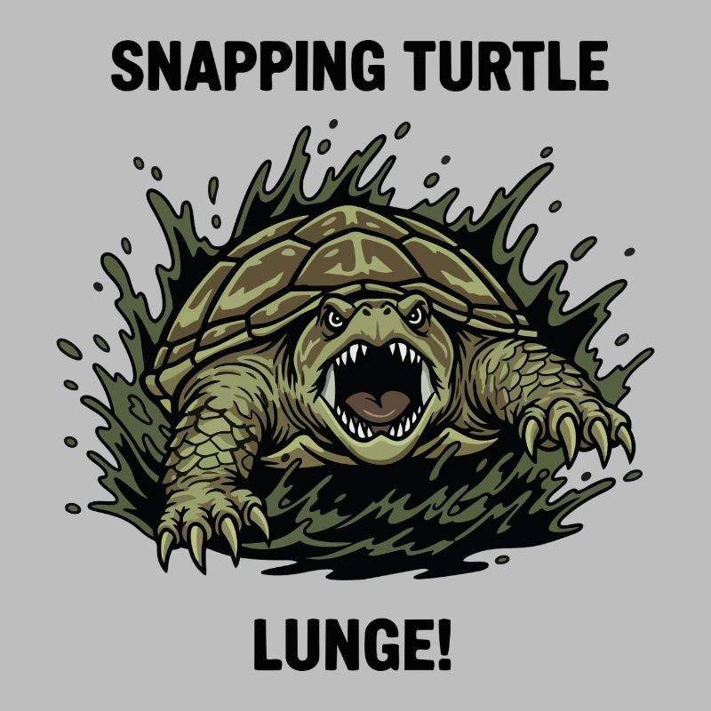 Tortue Serpentine Danger Lunge Snapping Turtle