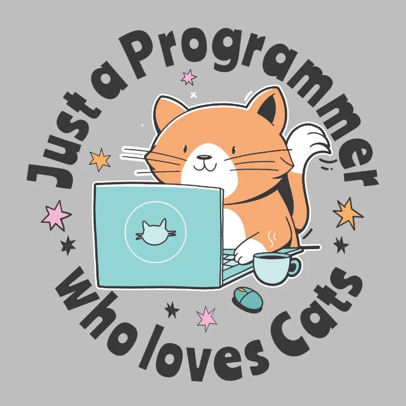 Nur ein Programmierer, der Katzen liebt