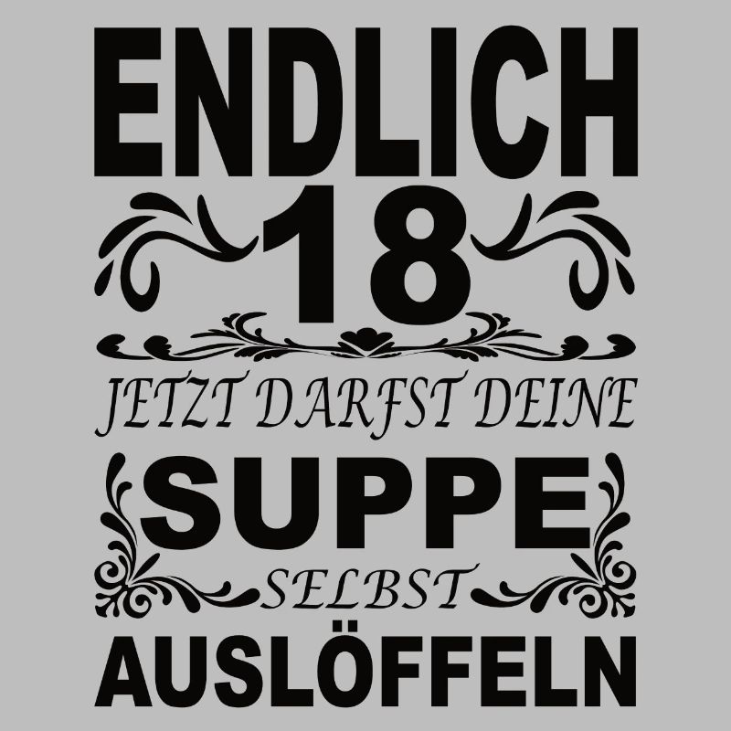 Endlich 18 18.Geburtstag Geschenk Junge Mädchen