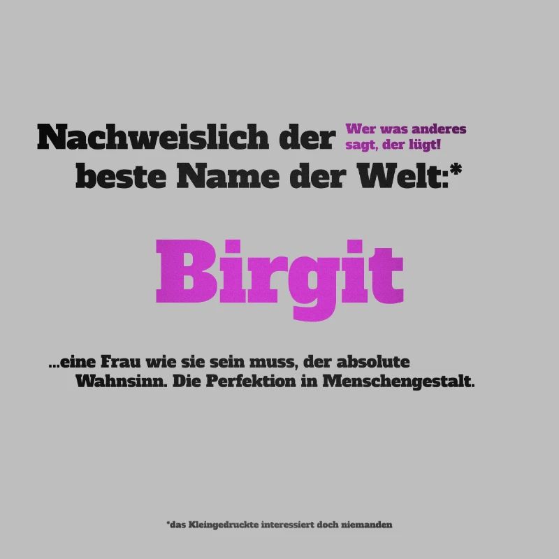 Ich bin Birgit - Birgit als Vorname