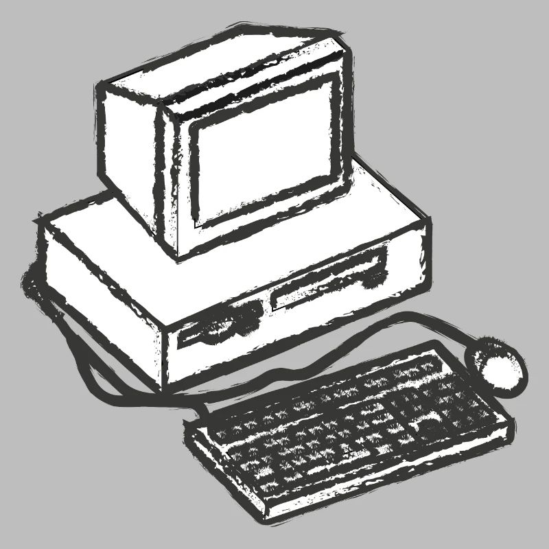 T shirt pc computer vintage computer gift idea