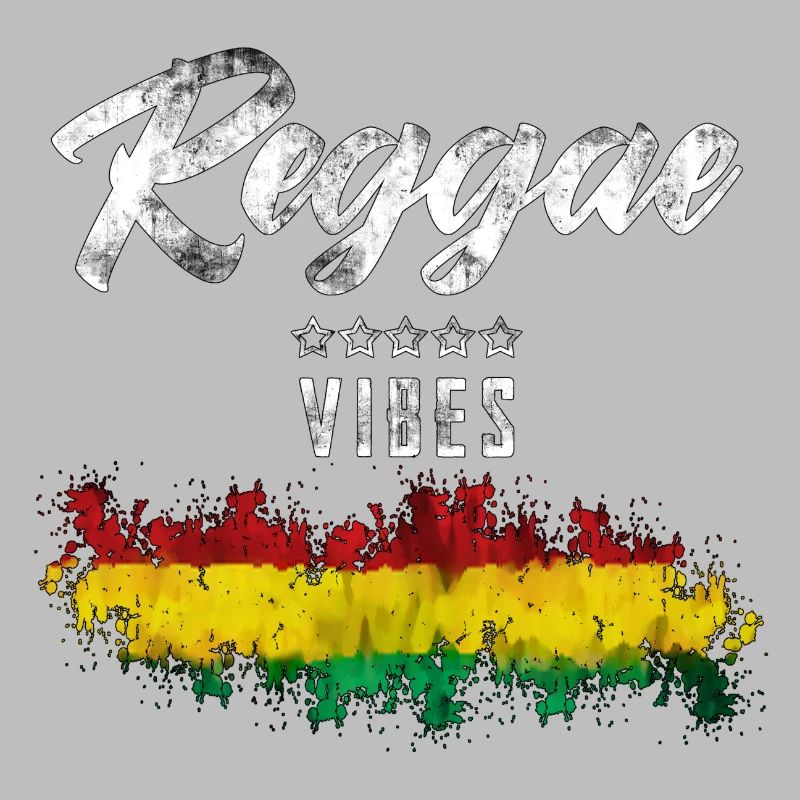 Reggae Vibes Black Waterfall Print