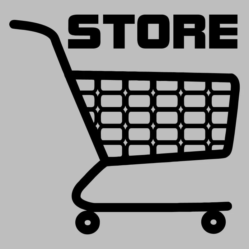 Warenkorb mit Text STORE