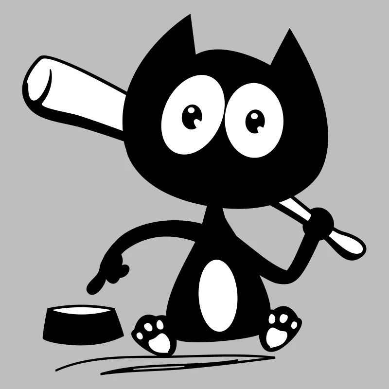 Donne moi à manger ! Humour de chat !