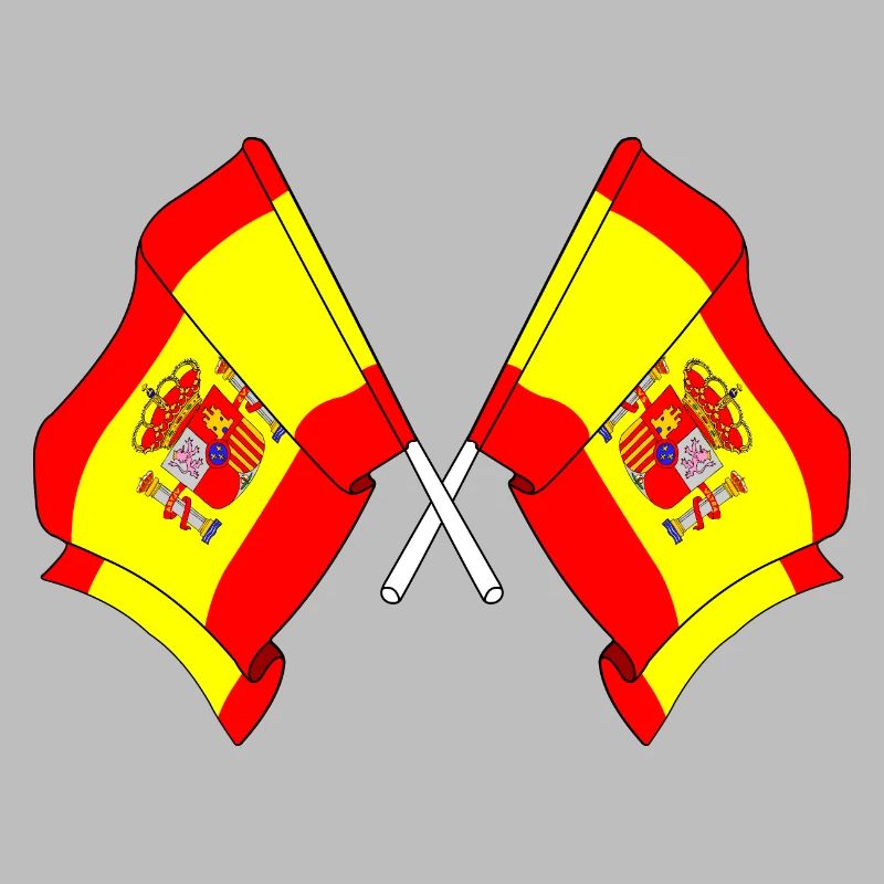 Deux drapeaux Espagne