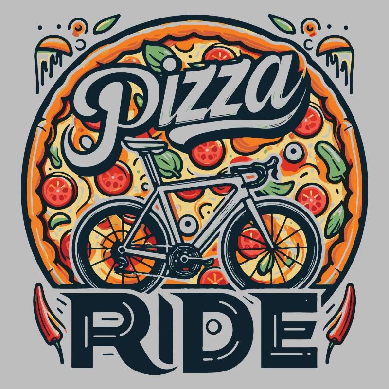 Conception de balade à vélo pizza