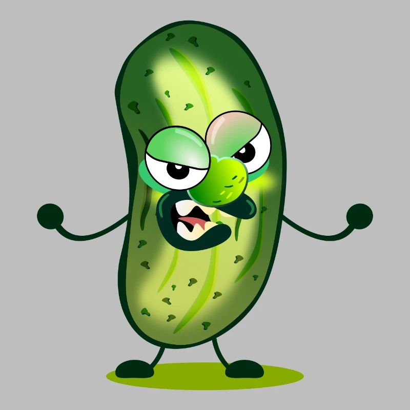 Dessin animé de cornichons