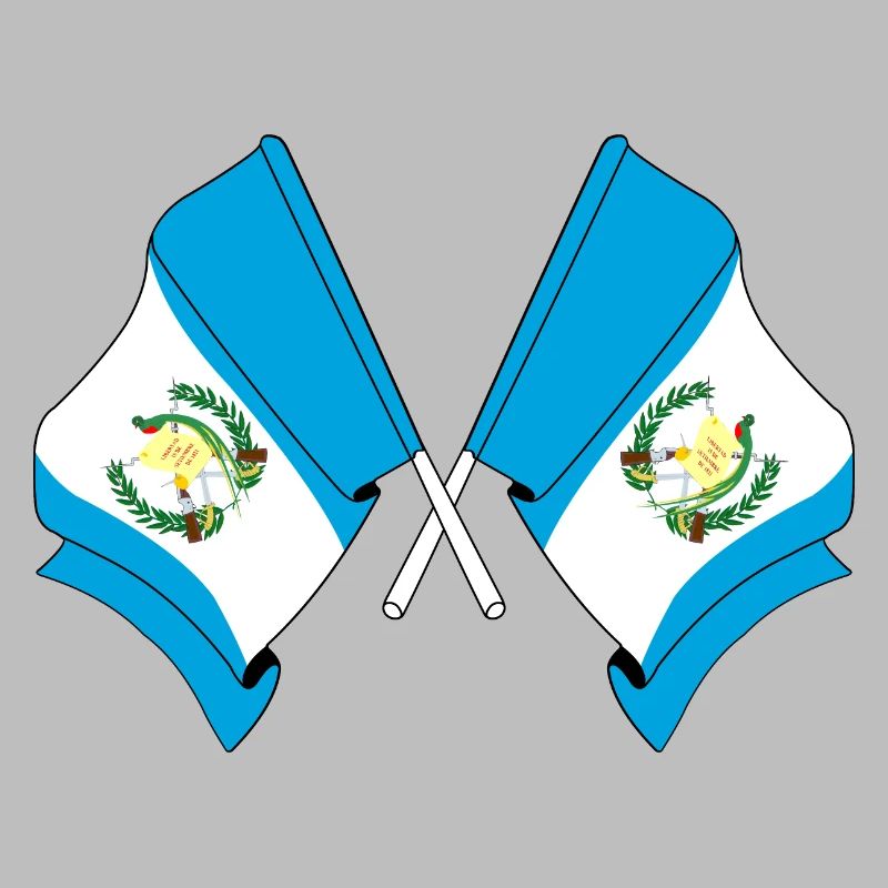 Two flags Guatemala