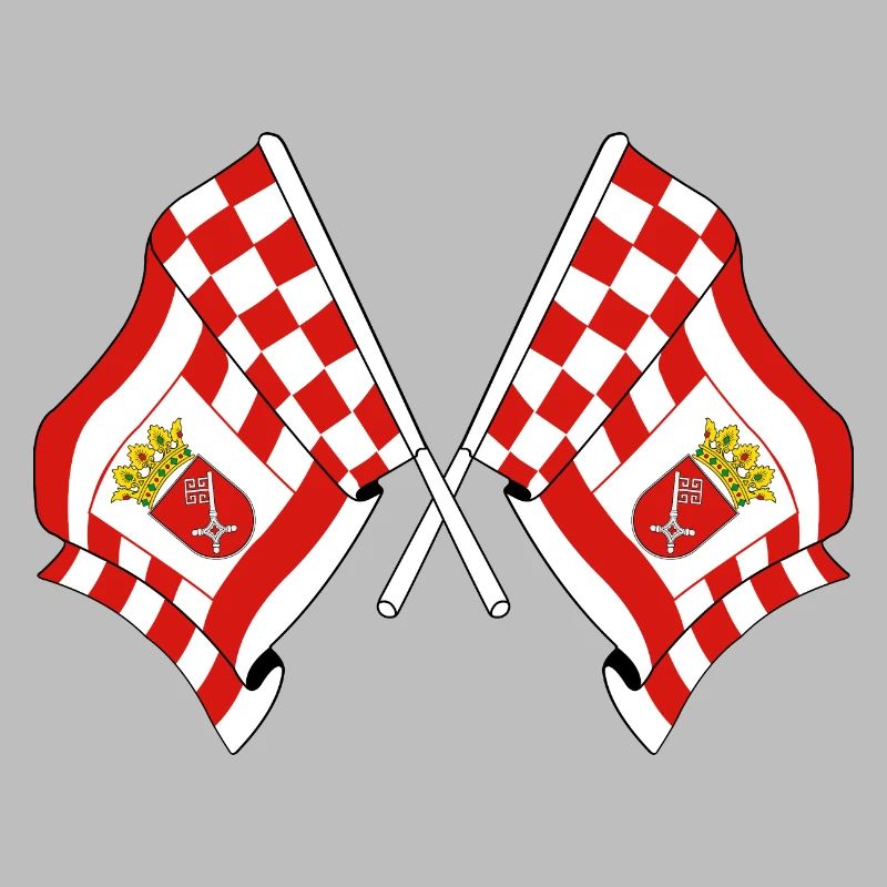 Deux drapeaux Brême