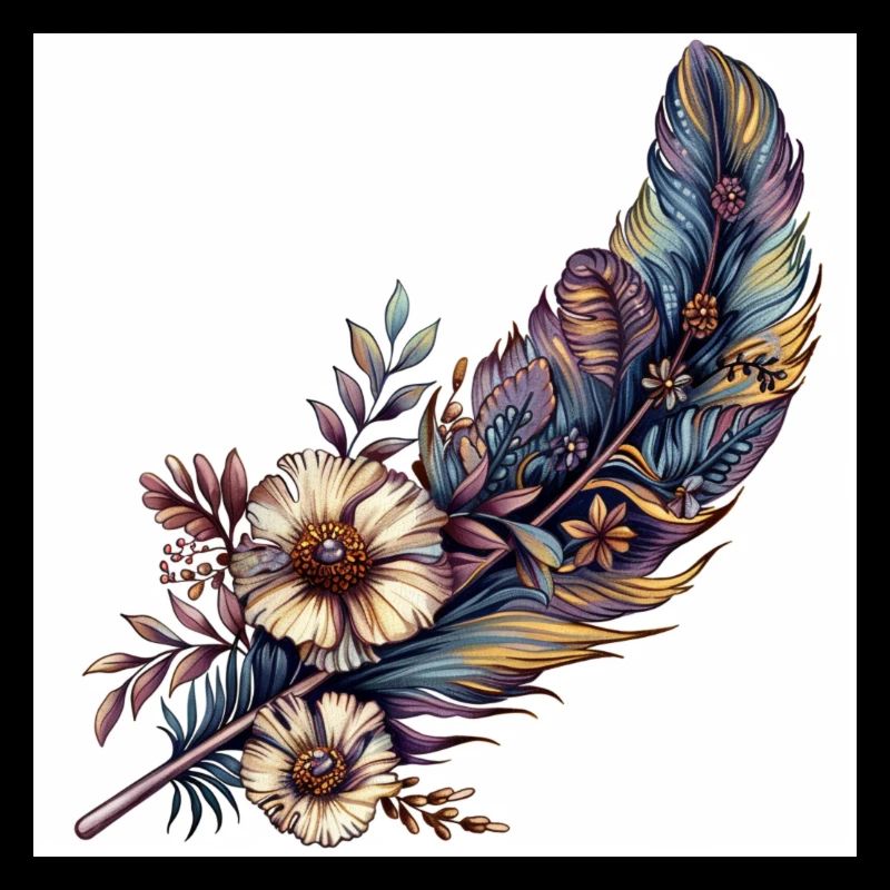 Feder Blumen Schmuck Gras Vogelfeder