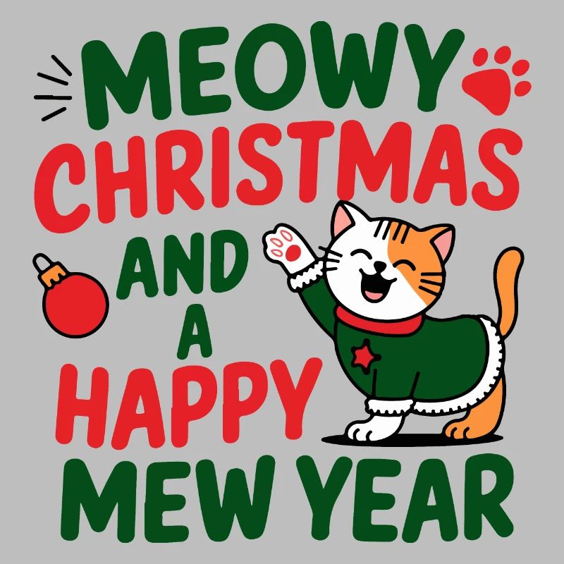 Conception de l’année du chat festif