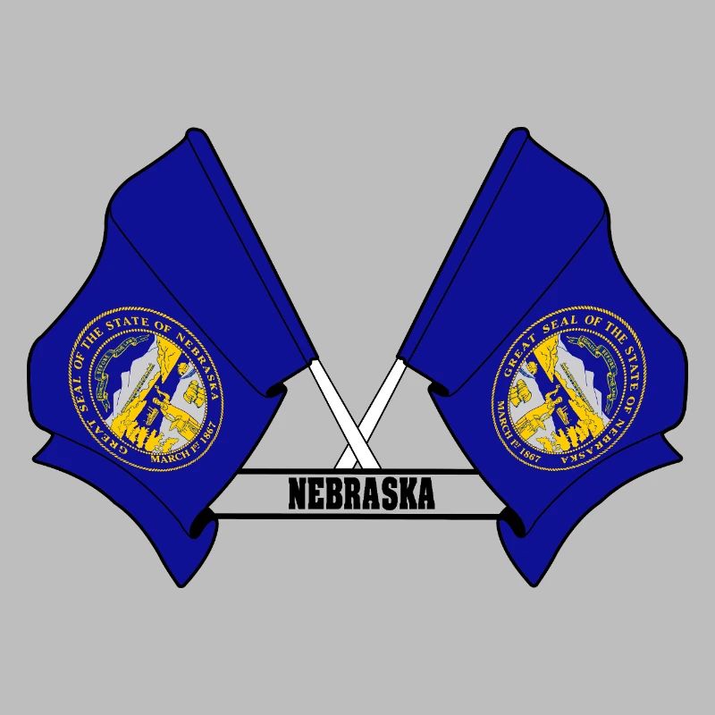 wee flags text NEBRASKA