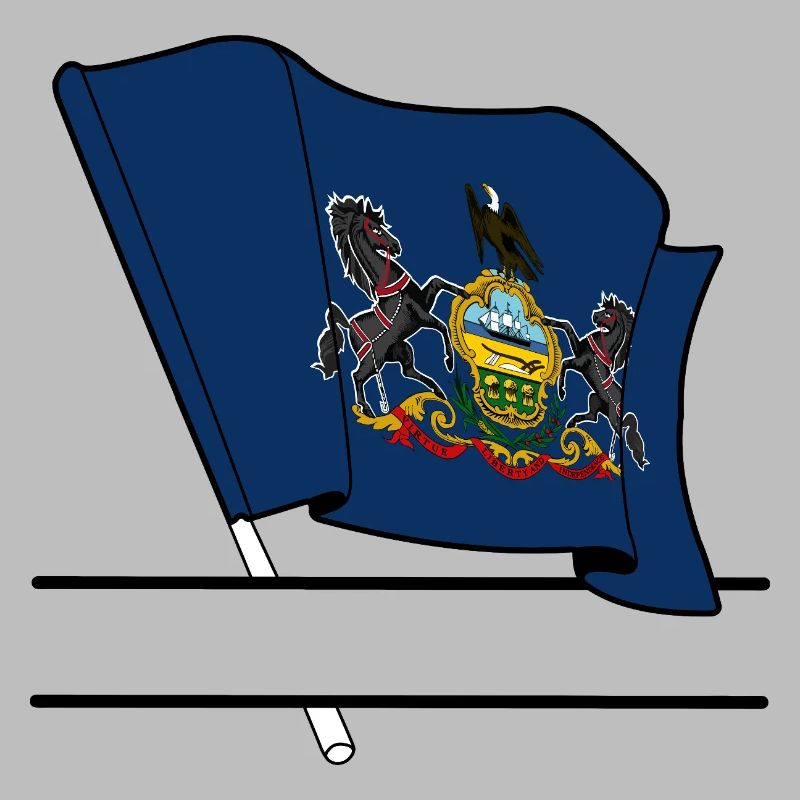 Drapeau Pennsylvanie bannière de texte