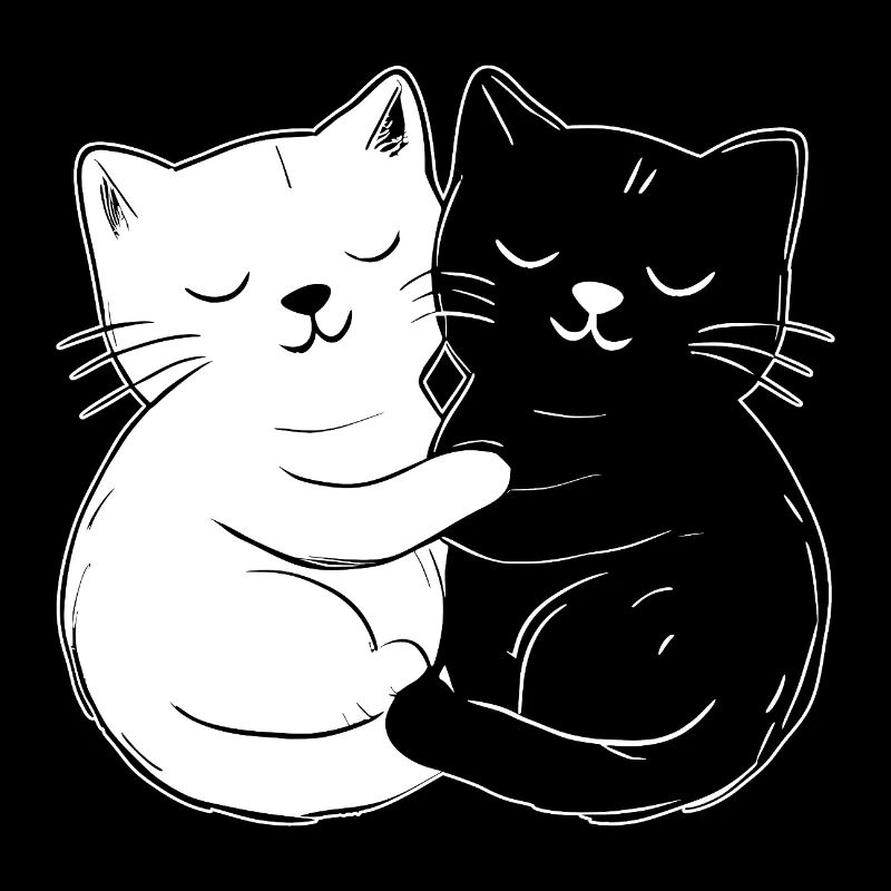 Chats mignons – simples et élégants