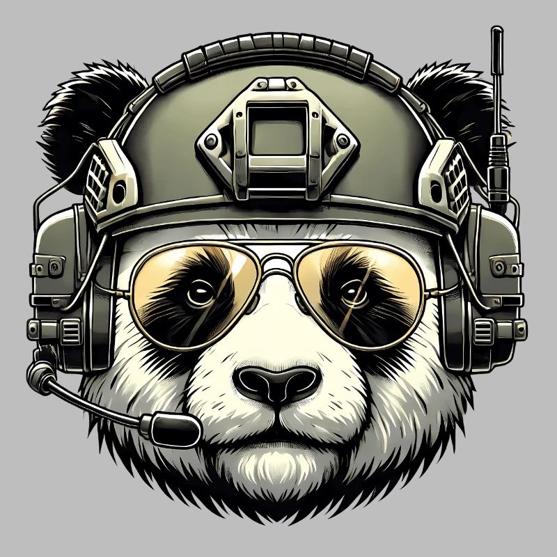 Panda Military Army Design