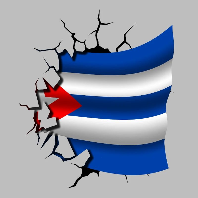 Drapeau de Cuba - Cuba - Drapeau Broken Design