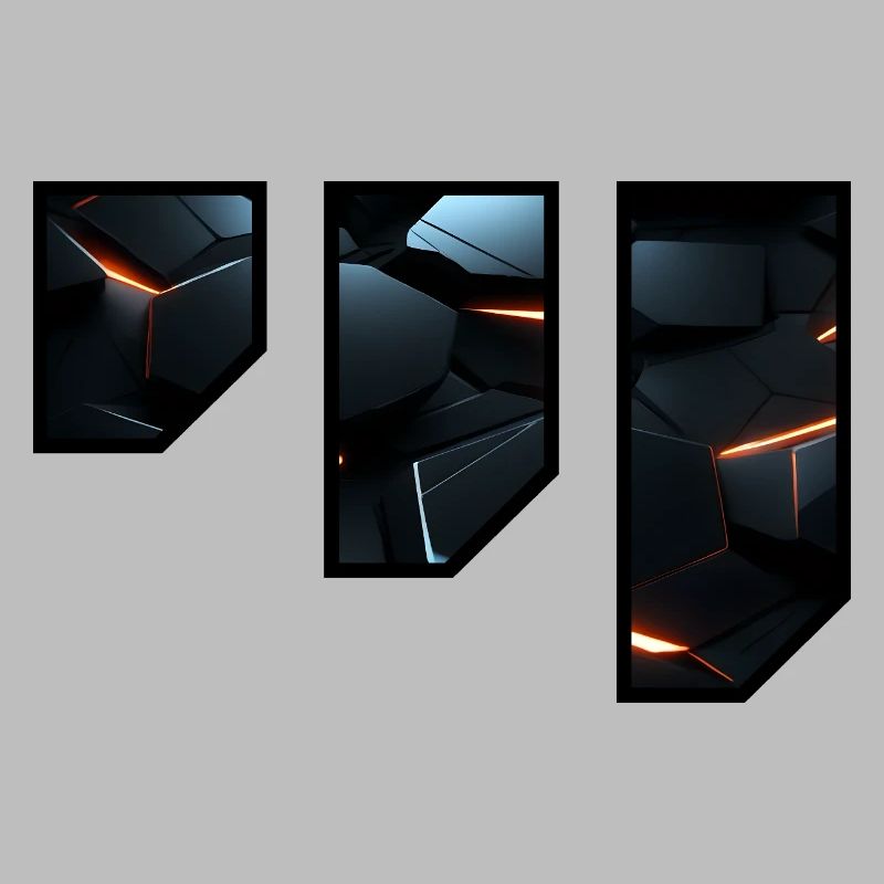 Futuristic Geometric Light Pattern