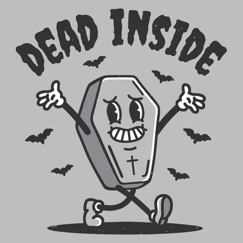Dead Inside Funny Coffin