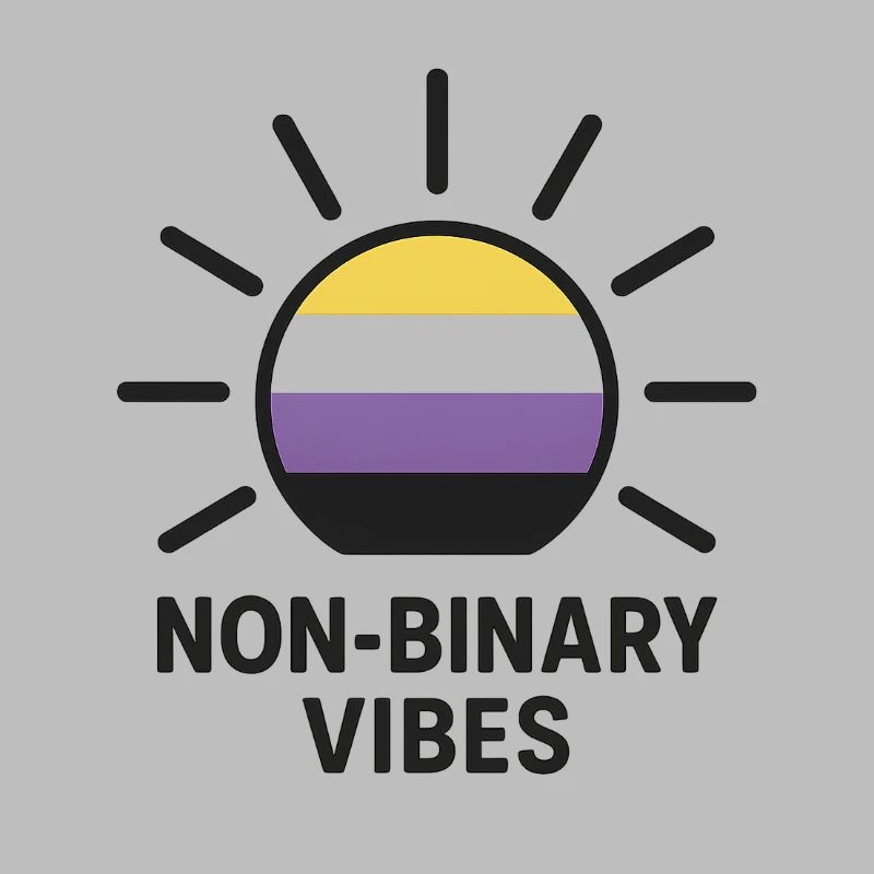 Non-Binary Vibes Sonnenlogo