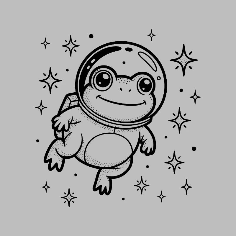 Grenouille dans l'espace - Logo Cool Astonomy